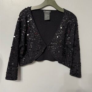 #12)  Chic Black Sequin Women's Shrug Large